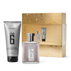 Conjunto Club 6 Eudora Masculino - Desodorante Colônia 95ml + Loção Hidratante Desodorante Corporal 200ml