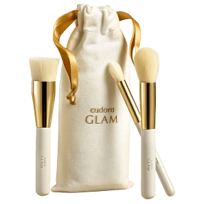 Kit Eudora Glam - 3 Mini Pincéis