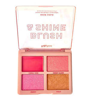Ruby Rose Blush & Shine Rose Gold - Paleta de Blush e Iluminador 19,41g