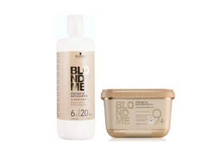 Schwarzkopf Blond Me Pó Descolorante 450g + Loção 6% 20 Vol. 1.000ml