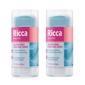 Kit Ricca 2 Magic Stick Bastão Facial Área dos Olhos