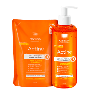 Kit Darrow Actine Gel de Limpeza Facial com Refil (2 Produtos)