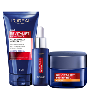 Kit L'Oréal Paris Revitalift Retinol FPS20 (3 Produtos)