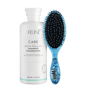 Kit Beleza na Web Keune Care Derma Regulate e Wet Brush Detangler Terrain