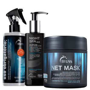 Kit Truss Net Mask Obrigatório Night Spa (3 Produtos)