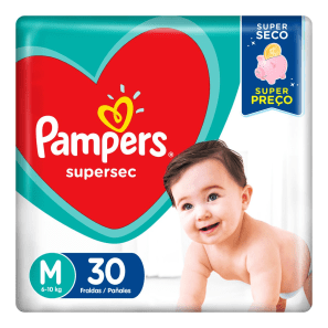 Pampers Supersec M - Fralda (30 Unidades)