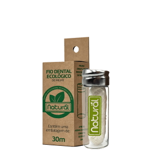 Fio Dental Ecológico de Milho 30m (Com Embalagem Reutilizável)