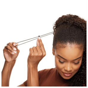 Cabelo Coily 40cm com Tecimento