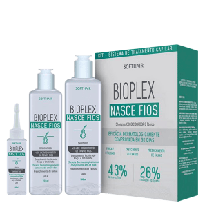 Kit Soft Hair Bioplex Nasce Fios (3 Produtos)