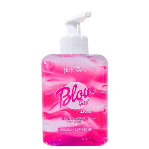 HotFlowers Blow Girl Morango com Creme - Gel Hidratante para Virilha