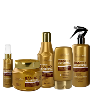 Kit Forever Liss Professional Banho De Verniz Completo (5 Produtos)