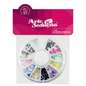 Arte e Sedução Pedrarias Disco De Strass Para Decoração De Unhas