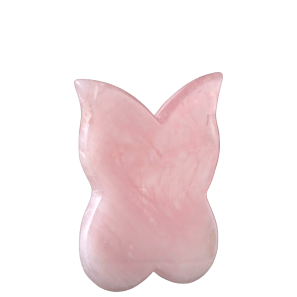 Glow Vibes Gua Sha Borboleta Quartzo Rosa - Massageador Facial