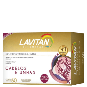Cimed Lavitan Cabelos e Unhas - Suplemento Vitamínico (60 Cápsulas)