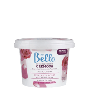 Depil Bella Cremosa Pétalas De Rosas - Cera Depilatória para Micro-ondas