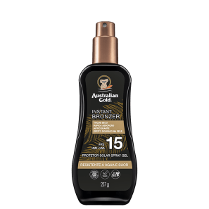 Australian Gold Instant Bronzer FPS 15 - Protetor Solar Spray 237g