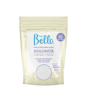 Depil Bella Dolomita Pré e Pós-Depilação - Pó Corporal e Facial 800g