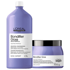 Kit L'Oréal Professionnel Serie Expert Blondifier Gloss Masque