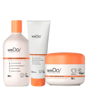 Kit WeDo Professional Rich&Repair - Shampoo e Condicionador e Máscara de Nutrição 150 ml