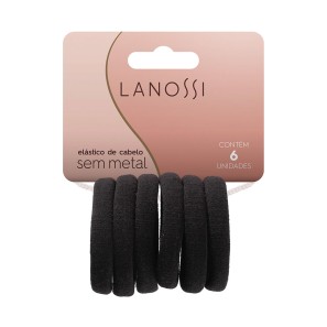 Lanossi Black Elástico De Cabelo