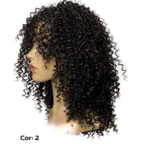 Peruca Wig de Fibra Organica Maya 33cm Black Beauty