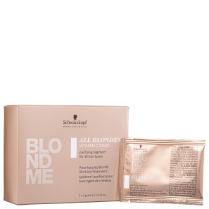 Schwarzkopf Professional BlondMe Shot de Vitamina C para Todos os Loiros - Sachê Capilar 5x5g