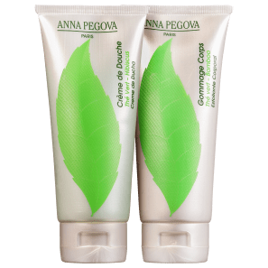 Kit Banho Anna Pegova Chá Verde - Creme de Banho 100ml + Esfoliante Corporal 100ml