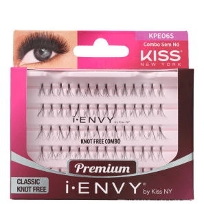 Kiss New York i-Envy Individual Sem Nó Combo - Cílios Postiços (70 Unidades)
