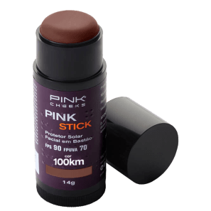 Pink Cheeks Pink Stick 100KM FPS 90 - Protetor Solar com Cor 14g
