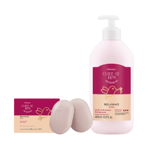 Kit o Boticário Cuide-Se Bem Beijinho Clean&Care (3 Produtos)