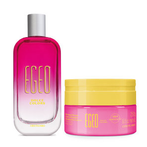 Combo Egeo Dolce Colors: Desodorante Colônia 90ml + Merengue Mousse Creme Hidratante Desodorante Corporal 250g