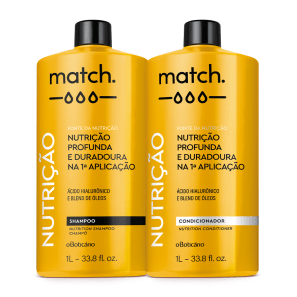 Combo Match Fonte da Nutrição: Shampoo 1L + Condicionador 1L