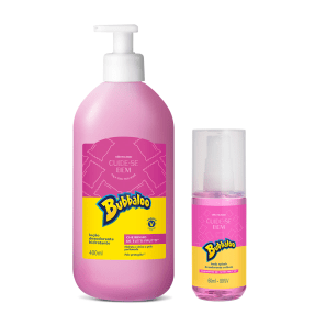 Combo Cuide-se Bem Bubbaloo Tutti Frutti: Loção Corporal 400ml + Body Splash 60ml