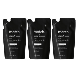 Combo Match SOS Cauterização Pós- Química: Shampoo 250ml + Condicionador 250ml + Máscara Capilar 250g