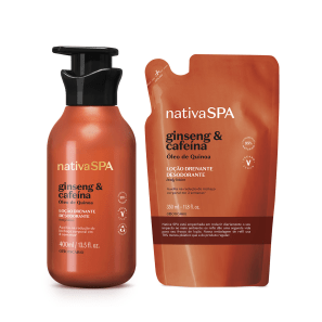 Combo Massagem Corporal: Nativa SPA Ginseng e Cafeína (5 itens)