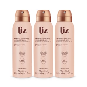 Kit o Boticário Liz Desodorante Antitranspirante Aerossol (3 Unidades)