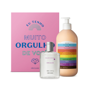 Combo Presente Orgulho: Insensatez Desodorante Colônia 100ml + Loção Corporal Cuide-se bem 400ml + Caixa de Presente