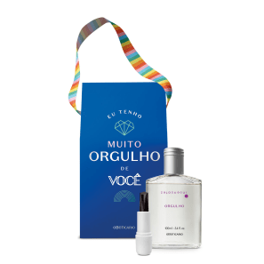 Combo Presente Orgulho: Insensatez Desodorante Colônia 100ml + Balm Labial Intense 3,2g + Caixa de Presente