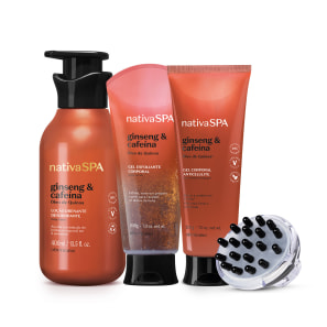 Combo Massagem Corporal: Nativa SPA Ginseng e Cafeína (5 itens)