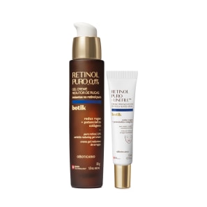 Combo Botik Retinol Puro: Gel Creme Redutor de Rugas 30g + Preenchedor da Ruga Nasolabial 15ml