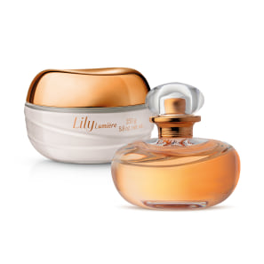 Combo Lily Lumière: Eau De Parfum 30ml + Creme Acetinado Hidratante Desodorante Corporal 250g
