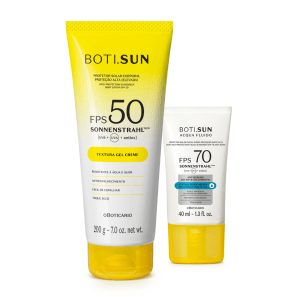 Combo Boti.Sun: Protetor Solar Gel Creme FPS 50 200g + Protetor Solar Facial FPS 70 40ml