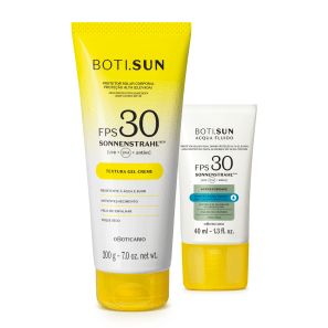 Combo Boti.Sun: Protetor Solar Gel Creme FPS 30 200g + Protetor Solar Facial Antioleosidade FPS 30 40ml