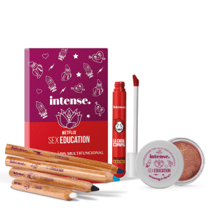 Combo Netflix La Casa de Papel: Máscara Para Pés + Loção Hidratante + Batom Superfix Vermelho