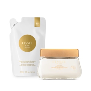 Combo Elysée Blanc: Creme Hidratante Desodorante Acetinado 250g + Refil 200g