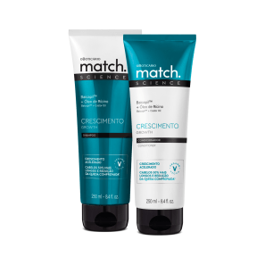 Combo Match Science Crescimento: Shampoo 250ml + Condicionador 250ml + Máscara Capilar 250g