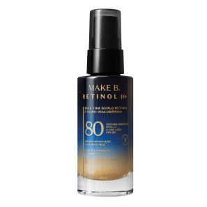 Base Líquida Cor 50 com FPS 80 Make B. Retinol H+ 26g