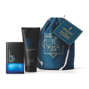 Kit Presente Dia dos Pais Quasar: Desodorante Colônia 100ml + Shower Gel 200g + Saquinho Organizador