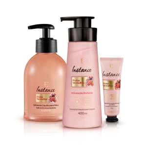 Kit Eudora Instance Frutas Vermelhas Triplo
