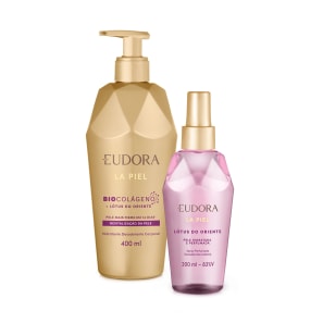 Kit Eudora La Piel Miniaturas Âmbar Dourado